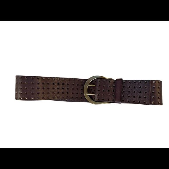 Linea Pella Dark Brown Leather Belt - Picture 2 of 8